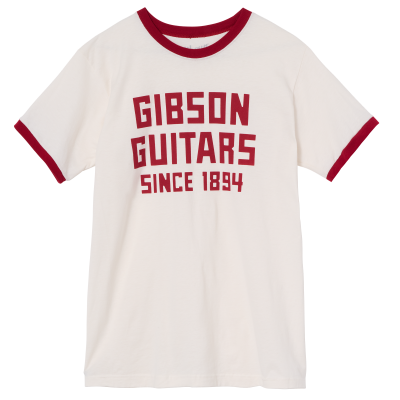 Gibson - Since 1894 Ringer Tee (White/Red) - Large