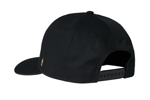 Script Logo Structured Snapback Hat - Black