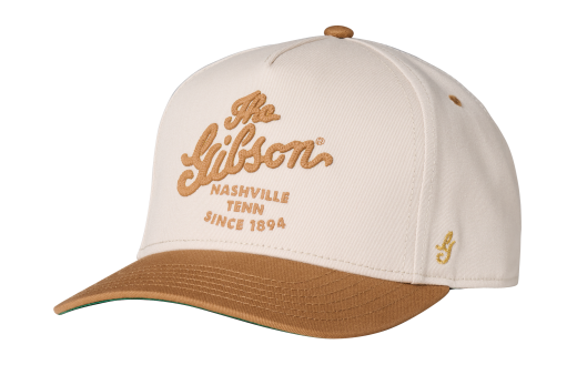 Gibson - Script Logo Structured Snapback Hat - Beige