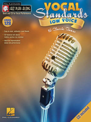 Vocal Standards (Low Voice): Jazz Play-Along Volume 128 - Book/CD
