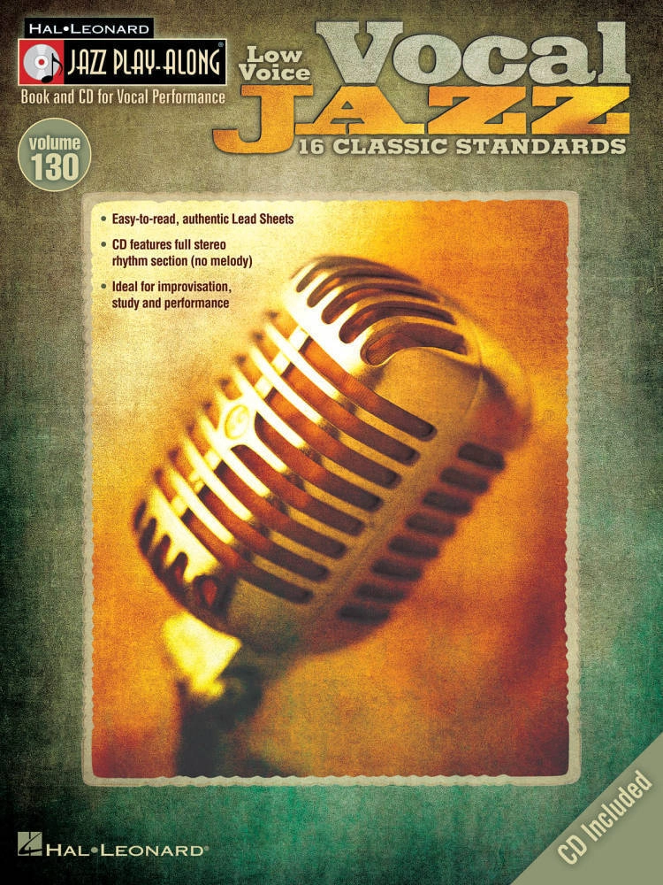 Vocal Jazz (Low Voice): Jazz Play-Along Volume 130 - Book/CD