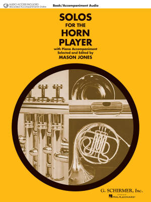 G. Schirmer Inc. - Solos for the Horn Player - Jones - Horn/Piano - Book/Audio Online