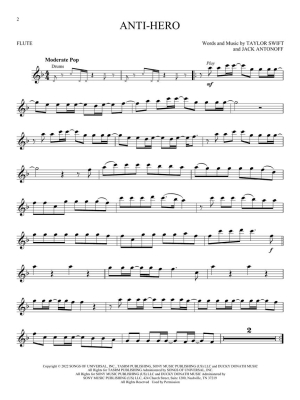 Taylor Swift--Selections from Midnights & The Tortured Poets Department: Instrumental Play-Along - Flute - Book/Audio Online