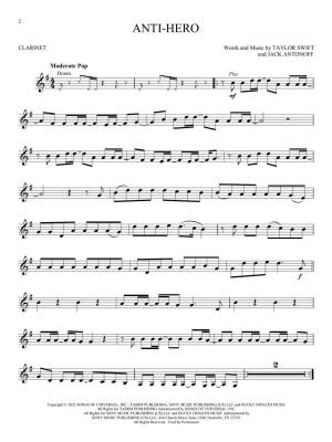Taylor Swift--Selections from Midnights & The Tortured Poets Department: Instrumental Play-Along - Clarinet - Book/Audio Online