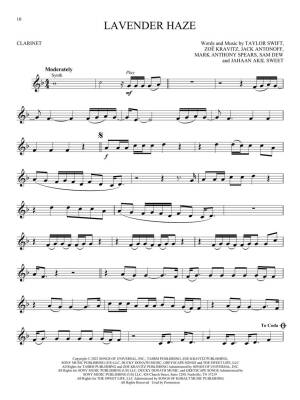 Taylor Swift--Selections from Midnights & The Tortured Poets Department: Instrumental Play-Along - Clarinet - Book/Audio Online
