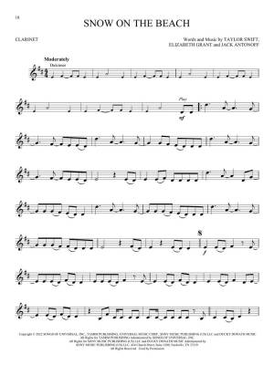 Taylor Swift--Selections from Midnights & The Tortured Poets Department: Instrumental Play-Along - Clarinet - Book/Audio Online
