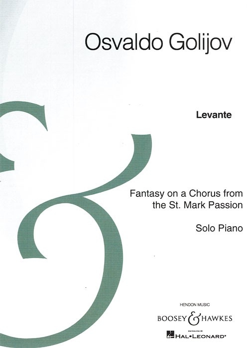 Levante - Golijov - Solo Piano - Book