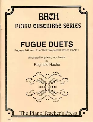 Manduca Music Publications - Fugue Duets: Fugues 1-6 from the Well-Tempered Clavier, Book 1 - Bach/Hache - Piano Duet (1 Piano, 4 Hands) - Book