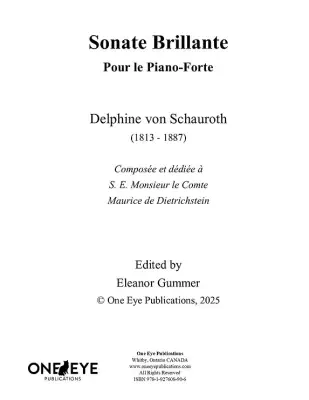 Sonate Brillante - Schauroth/Gummer - Piano - Book