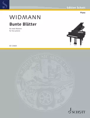 Bunte Blaetter (Coloured Leaves) - Widmann - Piano Duet (2 Pianos, 4 Hands) - Book