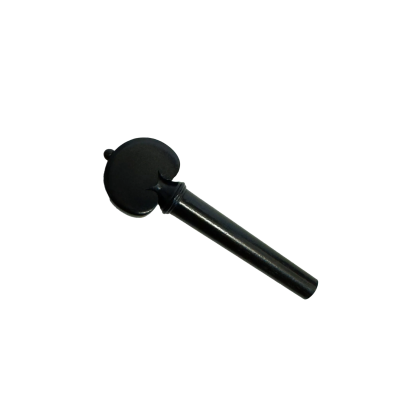 Counterpoint Musical - Heart Model Ebony Tuning Peg with Ebony Ball/Collar - Medium Shaft, 4/4