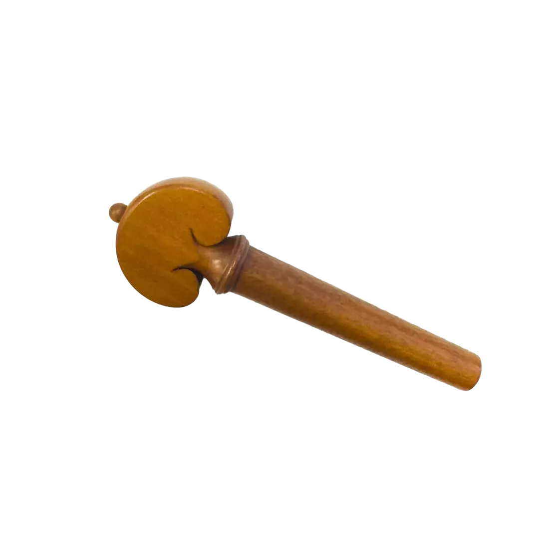 Heart Model Boxwood Tuning Peg with Boxwood Ball/Collar - Medium Shaft, 4/4