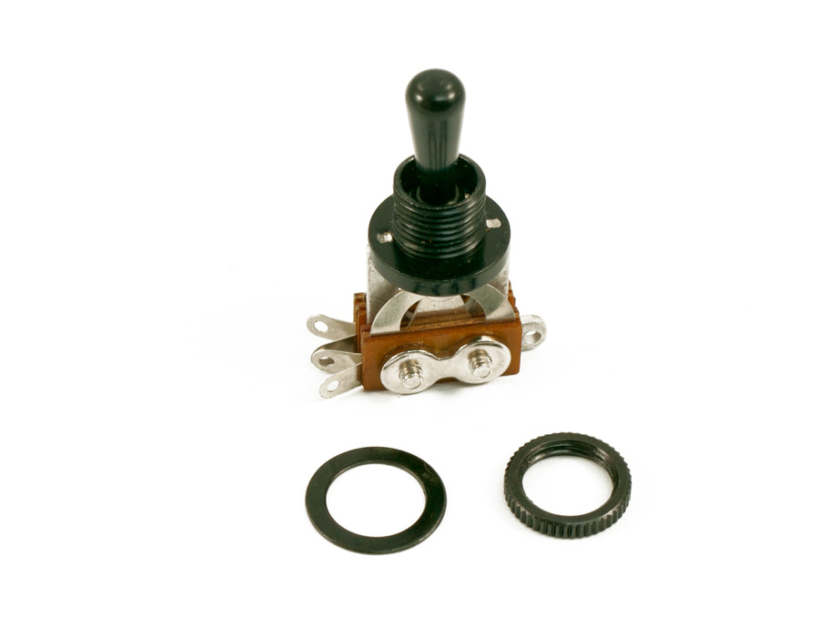 3 Position Toggle Switch For Les Paul Style Guitars - Black