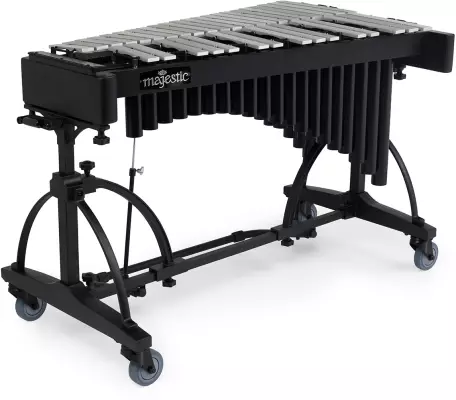 Majestic Percussion - 3.0 Octave Silver Vibraphone with Concert Frame, No Motor