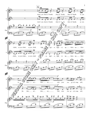 Lark (from \'\'The Lost Words\'\') - Braden - SSAA