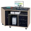 Wenger - Left-Curved Rehearsal Resource Center with Stereo Rack - Evening Tigris
