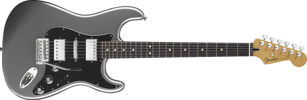 Blacktop Stratocaster HSH Electric Guitar - Titanium Silver