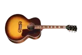 Gibson - SJ-200 Studio Walnut Acoustic\/Electric Guitar with Hardshell Case - Walnut Burst