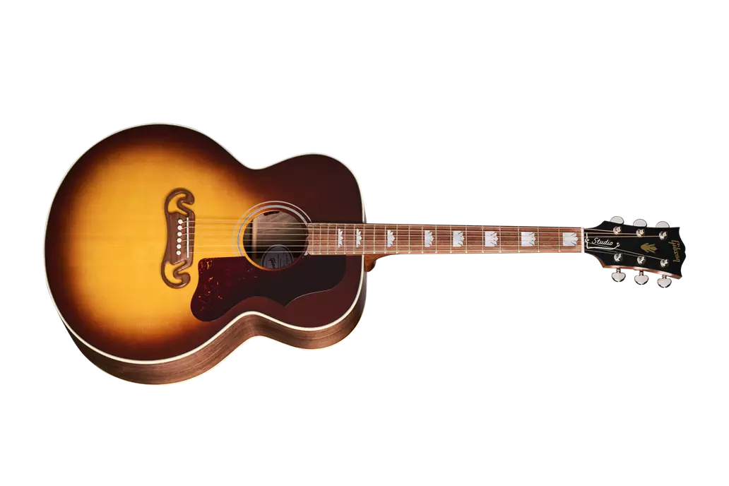 SJ-200 Studio Walnut Acoustic/Electric Guitar with Hardshell Case - Walnut Burst