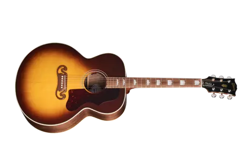 Gibson - SJ-200 Studio Walnut Acoustic/Electric Guitar with Hardshell Case - Walnut Burst