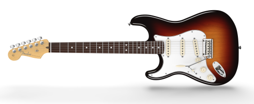 American Standard Lefthanded Stratocaster - RW Fingerboard - 3 Colour Sunburst