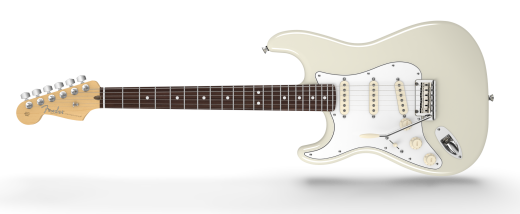 American Standard Lefthanded Stratocaster - RW Fingerboard - Olympic White