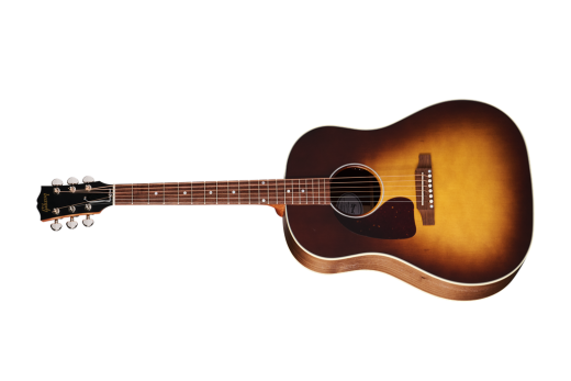 Gibson - J-45 Studio Walnut Acoustic/Electric Guitar with Hardshell Case - Walnut Burst (Left Handed)