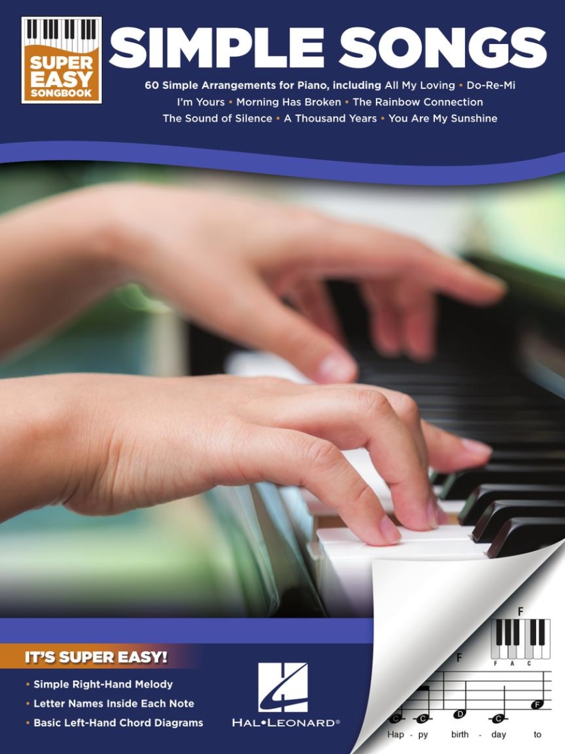 Simple Songs: Super Easy Songbook - Easy Piano - Book