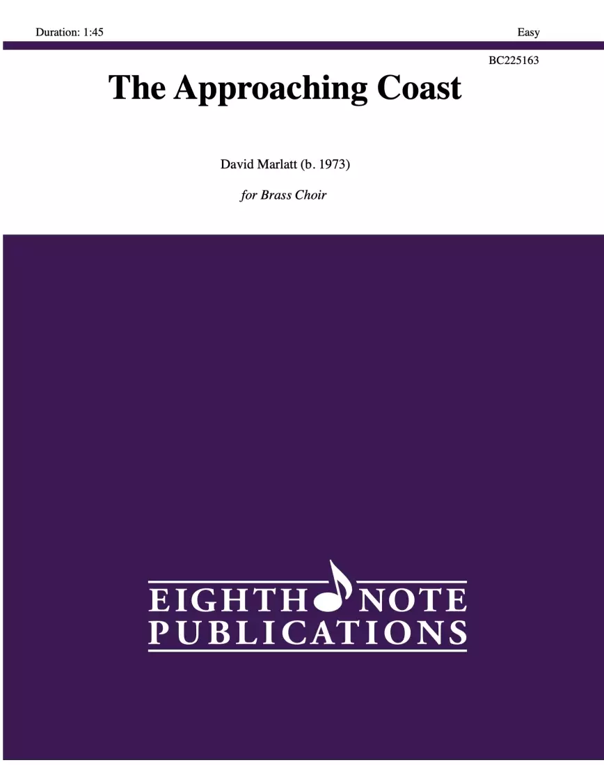 The Approaching Coast - Marlatt - Brass Choir - Score/Parts