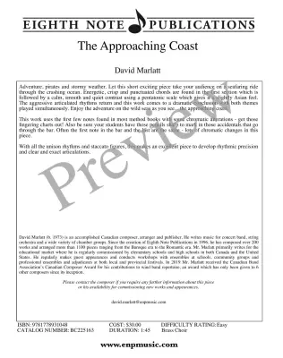 The Approaching Coast - Marlatt - Brass Choir - Score/Parts