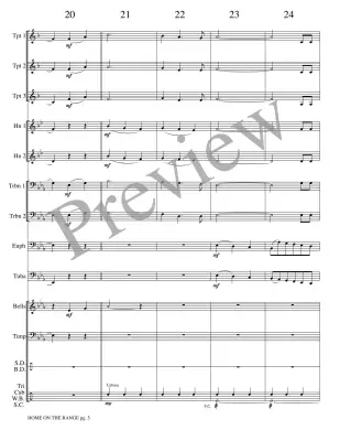 Home on the Range - Marlatt - Brass Choir - Score/Parts