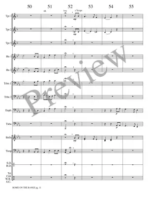 Home on the Range - Marlatt - Brass Choir - Score/Parts