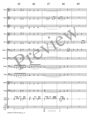 Home on the Range - Marlatt - Brass Choir - Score/Parts