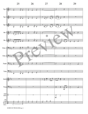 Home on the Range - Marlatt - Brass Choir - Score/Parts