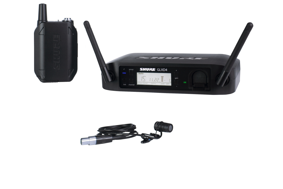GLXD14 Digital Wireless Lavalier System w/WL185 Cardioid Lavalier Mic