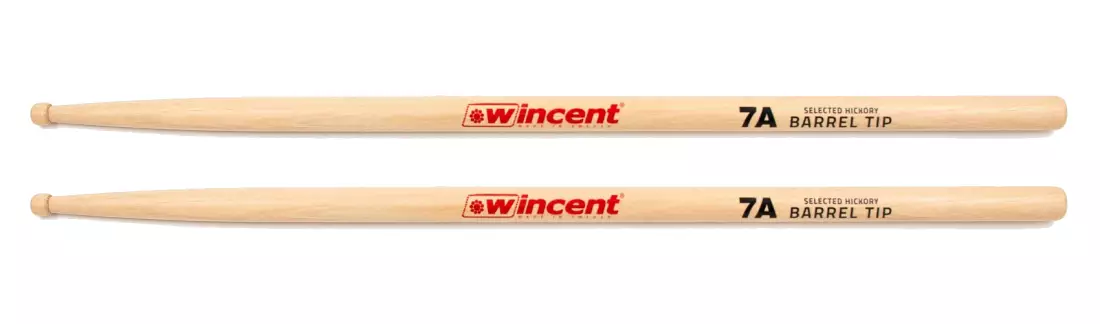 Barrel Tip Hickory Drumsticks - 7A