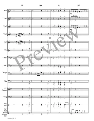 Turmoil - Meeboer - Brass Choir - Score/Parts