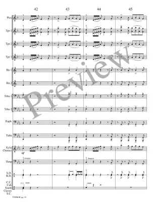 Turmoil - Meeboer - Brass Choir - Score/Parts