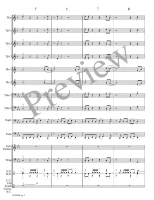 Turmoil - Meeboer - Brass Choir - Score/Parts