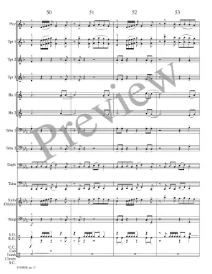 Turmoil - Meeboer - Brass Choir - Score/Parts