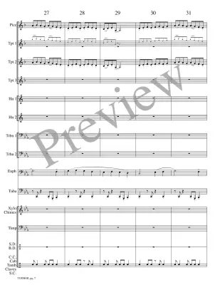 Turmoil - Meeboer - Brass Choir - Score/Parts