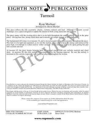 Turmoil - Meeboer - Brass Choir - Score/Parts