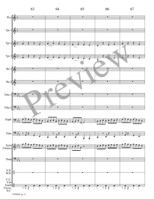 Turmoil - Meeboer - Brass Choir - Score/Parts