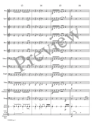 Turmoil - Meeboer - Brass Choir - Score/Parts