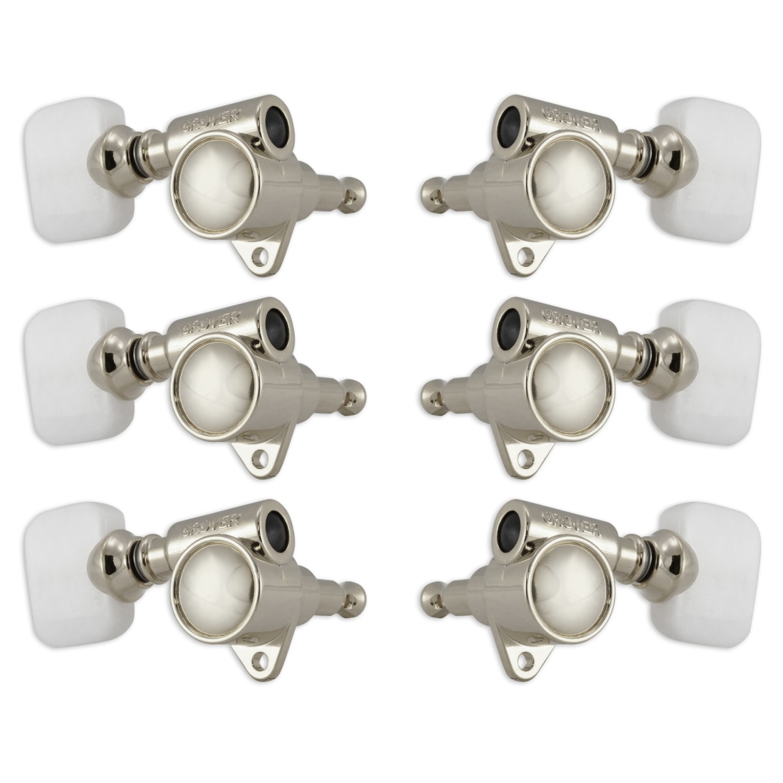 Original \'\'Milk Bottle\'\' Style Rotomatics with Pearloid Button Set - Nickel