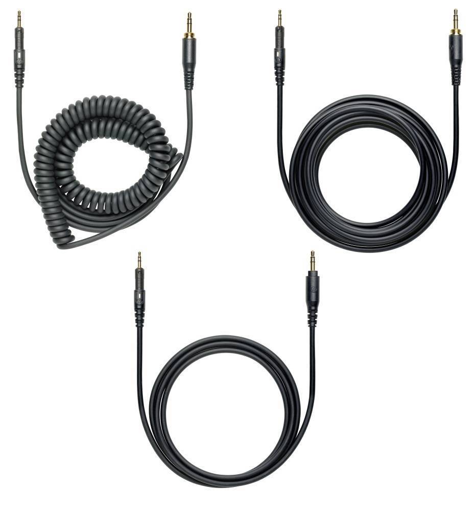 AudioTechnica ATHM50X Closed Back Monitor Headphones W/3 Cables