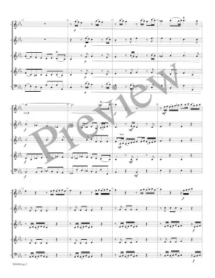 Sonata - Purcell/Marlatt - Woodwind Ensemble - Score/Parts