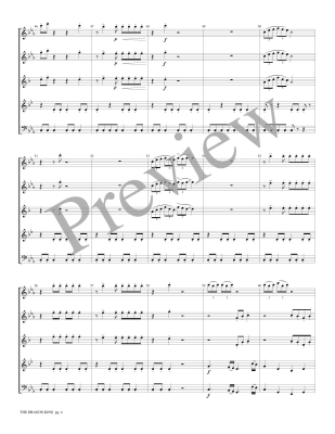 The Dragon King - Marlatt - Woodwind Quintet - Score/Parts