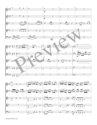 The Dragon King - Marlatt - Woodwind Quintet - Score/Parts