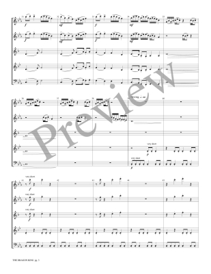 The Dragon King - Marlatt - Woodwind Quintet - Score/Parts